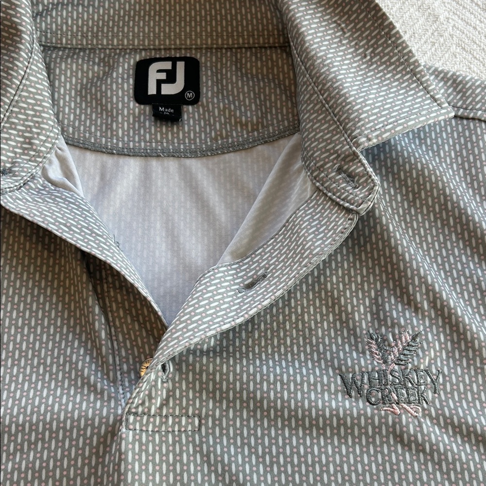 Footjoy Gray Microdot Performance Polo - image 3